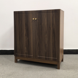Mid Century Panel moderno Aparador de madera Gabinete Puerta estriada Acento Buffet Credenza Consola Mesa para el hogar o muebles de hotel - Product Image 1