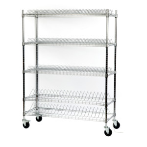 OEM Stainless Steel ESD SMT Reel Storage <strong>Trolley</strong> 10^4-10^6&Omega; Wire Mesh Cart with Conductive Casters 3-Year Warranty - Product Image 1