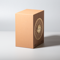 Boîte cadeau rigide à double porte personnalisable avec logo en relief et insert pour emballage cadeau d'entreprise cosmétique en gros