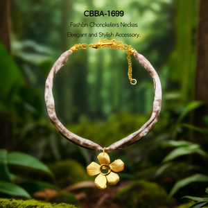 CBBA-1899 สร้อยคอแฟชั่นแบบโชคเกอร์ เครื่องประดับที่หรูหราและมีสไตล์ - Product Image 3