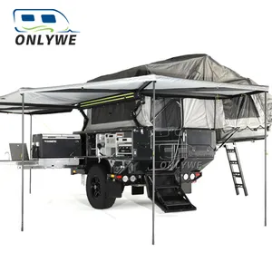ONLYWE yeni stil off road camper tailer 4x4 mobil offroad karavan kamp römorku çekme karavan satılık