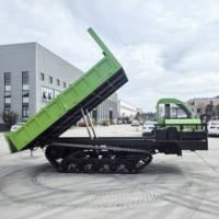 Vente en gros de camion à benne basculante sur chenilles 8T 10T 15T chargeur frontal pour le transport en terrain complexe avec boîte de vitesses moteur essentiel