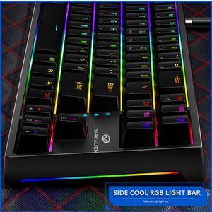 Clavier mécanique électronique K710 avec rétroéclairage RVB, séparation des lignes TYPE-C, axe remplaçable, plug-and-play, clavier filaire pour ordinateur - Product Image 4