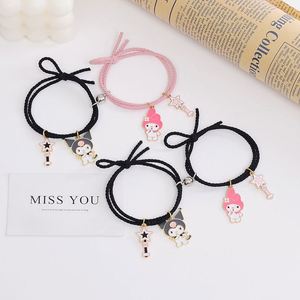 Pulsera de Pareja con Dibujos Animados, Pulseras Creativas a Juego para Parejas, Pulseras Ajustables Hechas a Mano con Cuerda para Mejores Amigos - Product Image 1