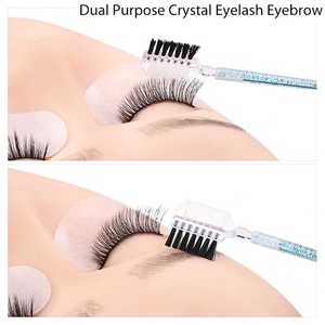 Peigne à cils et brosse à sourcils 2 en 1, manche à paillettes de cristal, double usage, séparateur de cils, accessoire de beauté et de maquillage - Product Image 5