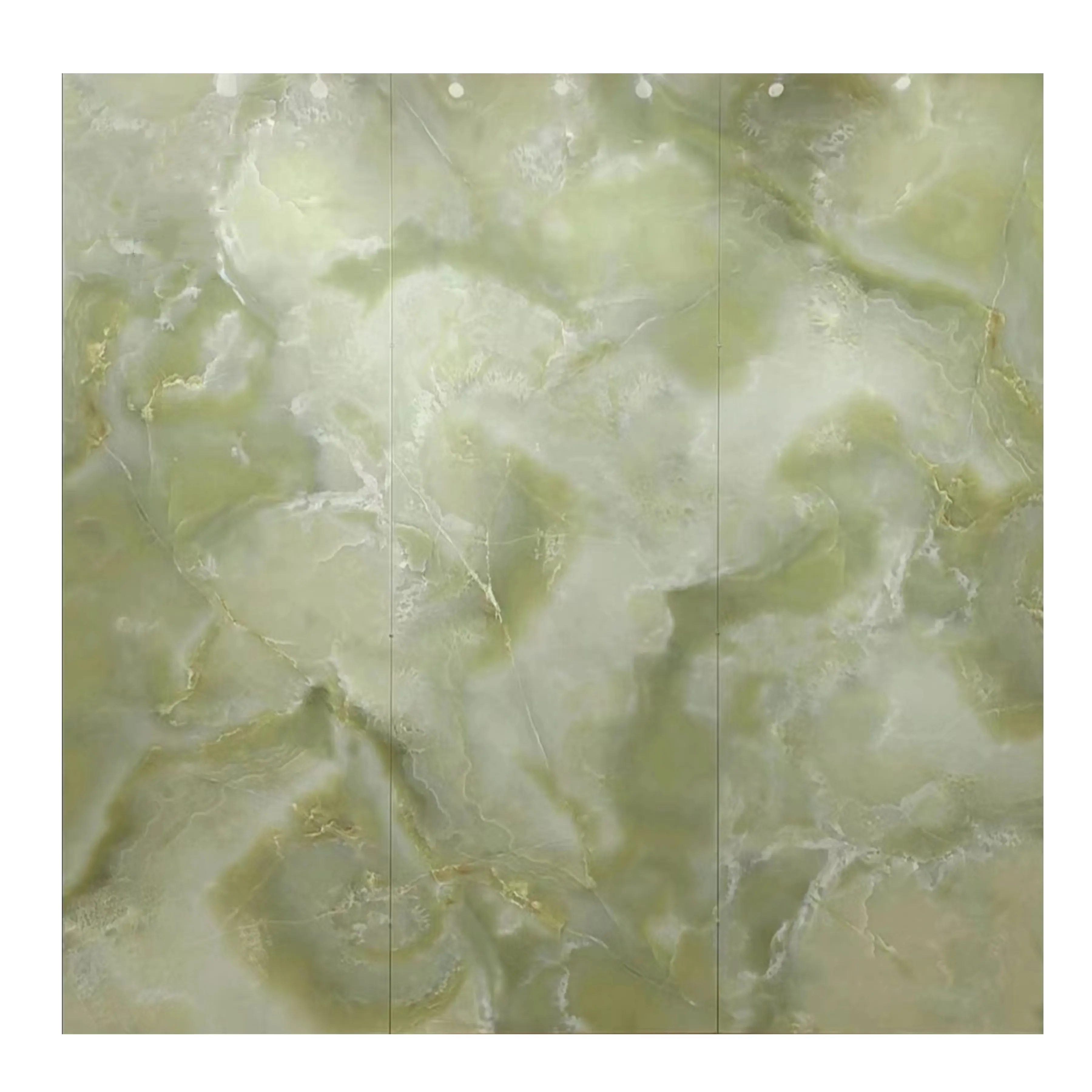 Grüne Onyx-Plattenfliese 1600 × 3200 mm großformatige polierte Porzellan-Marmor-Plattenfliese Granit-Platten Marmor