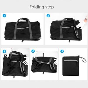 Sac de voyage pliable de grande capacité pour homme, idéal pour le sport, les loisirs, le fitness, les week-ends et les séjours d'une nuit, imperméable, design élégant - Product Image 4