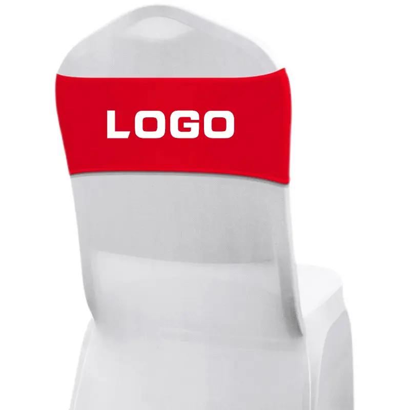 customization customized chair band sash with logo the back of the chair hat chair slipper cover