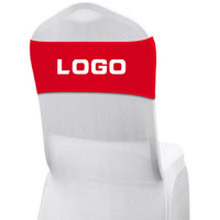 Personnalisation : Bandeau de chaise personnalisé avec logo, couvre-siège et housse de dossier de chaise