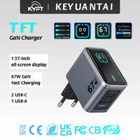 Chargeur rapide pour téléphone portable KYT 67w Pd Gan Usb Type C avec affichage numérique intelligent
