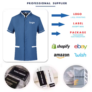 Logo personalizzato Unisex pulizia pulizia pulizia pulizia uniforme abiti da lavoro corti - Product Image 6