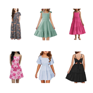 Vestidos Surtidos para Niñas de 0 a 14 Años, Nuevos, Grado A, Paquete al por Mayor, Ropa Infantil, Liquidación de Lotes, Envío Rápido, Modelo Chino 418 - Product Image 1