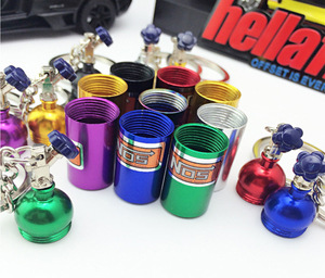 Keyfob Box Storage Advertising Gift Keychain Creative New Mini Nitrous Bottle <strong>Keyring</strong> Key Chain <strong>Ring</strong> - Product Image 2