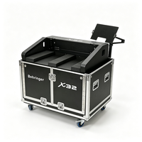 Flight case en contreplaqué et aluminium pour table de mixage numérique X32 M32, imprimante DNP RX1 et microphone – Flight case de transport sur mesure pour X32 M32
