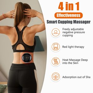 Ventouses intelligentes multi-niveaux à chaleur et aspiration, équipement portable de ventouses pour tissus profonds avec contrôle de chauffage (-60~0 kPa) - Product Image 2