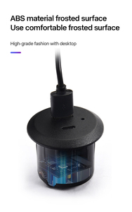 Juego de sofás de diseño redondo <span class=keywords><strong>para</strong></span> muebles con puerto USB, enchufe de carga USB tipo C integrado <span class=keywords><strong>para</strong></span> muebles - Product Image 3