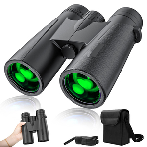 Binoculares HD 12x42, gran oferta, lente <span class=keywords><strong>de</strong></span> prisma Bak4, binoculares potentes impermeables para adultos, <span class=keywords><strong>precio</strong></span> <span class=keywords><strong>de</strong></span> fábrica OEM con binoculares <span class=keywords><strong>de</strong></span> pesca - Product Image 5