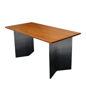 Tavolo da pranzo rettangolare moderno in <span class=keywords><strong>legno</strong></span> massello per sala da pranzo laboratorio ristorante dell'hotel con Design unico plancia per elegante - Product Image 3