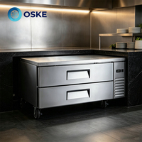 Réfrigérateur compact Slim Chef à profil bas avec compresseur silencieux, idéal pour la préparation culinaire, les produits laitiers et le stockage frigorifique en bistro, avec étagère.