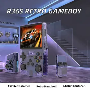 Console de jeu portable R36S, stockage 64 Go, plus de 10000 jeux vidéo rétro, écran 3,5 pouces 640x480, batterie 3500 mAh, jeu efficace - Product Image 5