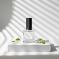 Flacon de parfum cylindrique en verre coloré, 10 ml, design simple et créatif, emballage cosmétique vide avec bouchon à vis, sérigraphié