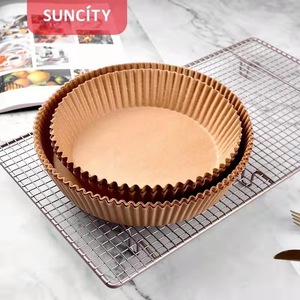 Suncity Air Fryer Paper Tray 16cm 20cm Food Grade Silicone Oil Absorbent Disposable Baking Oven Paper - Product Image 3