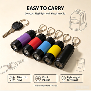 Linterna Portátil de Llavero, Mini Linterna con Logotipo Personalizado, Ligera, Regalo para Viajes al Aire Libre y Correr de Noche, Directo de Fábrica - Product Image 3