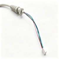 Câble enroulé en PVC RTS 4*26AWG rétractable, bonne résistance à la flexion pour le câblage de machines et d'automatismes