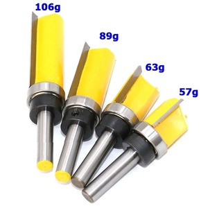8mm modello di gambo rotondo punta doppia flauto un cuscinetto attaccato 3/4 "larghezza 20mm 25mm 38mm 50.8mm lunghezza lama in carburo manico in lega - Product Image 6