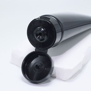 หลอดบีบครีมล้างหน้า/โลชั่นสีดำ ขนาด 10-100 มล. สำหรับเครื่องสำอาง - Product Image 4