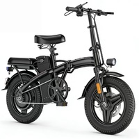 Vélo électrique pliable portable avec amortissement quadruple, récupération d'énergie, design compact, batterie lithium 48V, autonomie 65 km, moyeu arrière