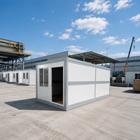Conteneur pliable facile à expédier, maison préfabriquée, installation rapide sur site, hébergement pour travailleurs de chantier, bureau modulaire