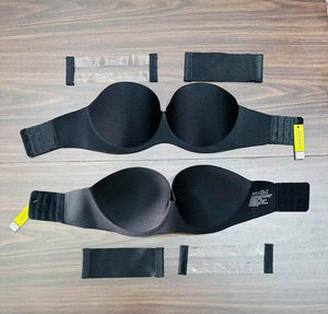 <span class=keywords><strong>Reggiseno</strong></span> Sexy da Donna Taglia E, Lingerie di Alta Qualità, Senza Spalline, con Ferretto, Antiscivolo, Invisibile, Push-up, <span class=keywords><strong>Mezza</strong></span> <span class=keywords><strong>Coppa</strong></span> - Product Image 4