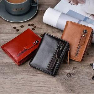 Portefeuille homme en cuir véritable, petit, fin, marron, luxe, prix bas, sur mesure, échantillon gratuit. - Product Image 6