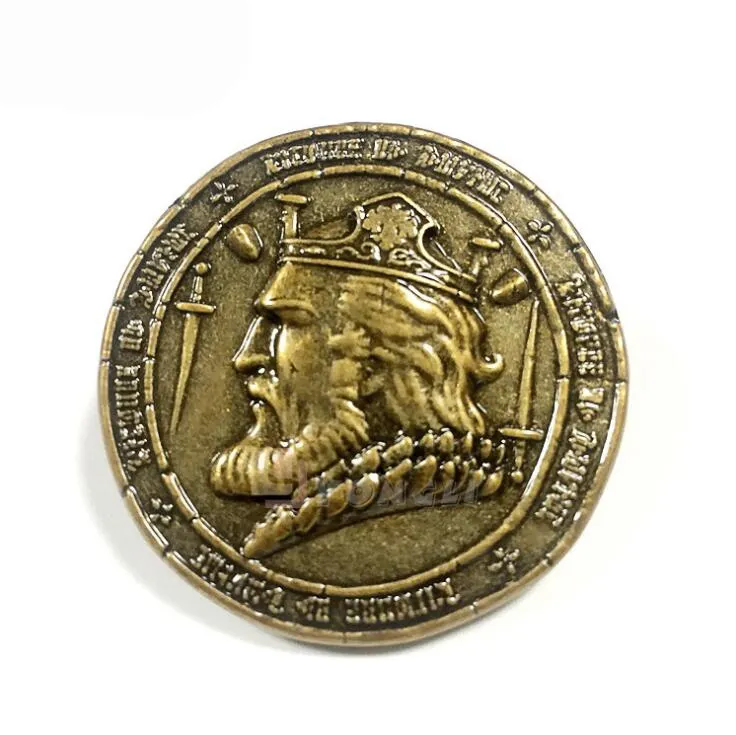 높은 수준의 품질 동전 공장 사용자 정의 골드 도금 해적 스탬프 기념품 동전 3d 도전 동전 사용자 정의