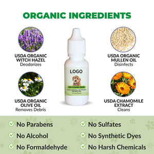 Suero <span class=keywords><strong>para</strong></span> los oídos de perro de etiqueta privada, <span class=keywords><strong>gotas</strong></span> orgánicas <span class=keywords><strong>para</strong></span> los oídos <span class=keywords><strong>para</strong></span> perros, solución de lavado <span class=keywords><strong>para</strong></span> mascotas, limpiador de oídos, elimina la picazón, elimina el olor a <span class=keywords><strong>cera</strong></span> - Product Image 3