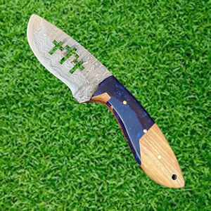 Couteau de chasse à lame fixe de haute qualité, personnalisable, OEM, pour l'extérieur, manche en bois, lame fixe, couteau personnalisé OEM - Product Image 5