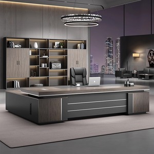 Leica Boss <b>Desk</b> And Chair Set Modern Executive <b>Desk</b> <b>Large</b> Manager <b>Desk</b> Office Furniture Set BGZ-0551 - Product Image 1
