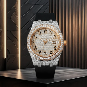 Reloj de Hip Hop con Diamantes y Bisel Cuadrado, Piezas de Reloj con Moissanita VVS, Correa Personalizada, Logotipo Iced Out, Relojes para Hombre Bust Down ODM - Product Image 6