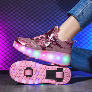 <span class=keywords><strong>Chaussures</strong></span> à roulettes pour adultes JIAXIN, à la mode, <span class=keywords><strong>avec</strong></span> <span class=keywords><strong>roues</strong></span>, LED rechargeables, patins à roulettes pour enfants, <span class=keywords><strong>chaussures</strong></span> à double roue, fabricant - Product Image 1