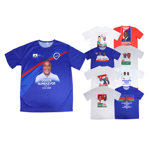 Gahumi Vente directe d'usine T-shirt tricoté en polyester 100% personnalisé Meilleur prix Botswana Election Sublimation Design - Product Image 3