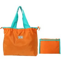 Tas Tote Serut Kapasitas Besar Ramah Lingkungan dengan Logo Kustom Colefa, Tas Belanja Lipat Tahan Air, Tas Selempang