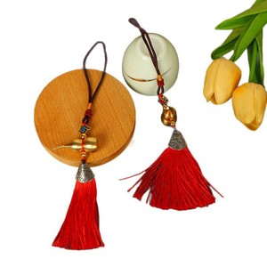 Colgante de moneda de calabaza de imitación de cobre de la tienda Two Dollar Store con decoración de borla roja y nudo chino para sala de estar, Año Nuevo Chino - Product Image 4