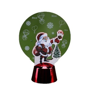 Décorations <span class=keywords><strong>de</strong></span> Noël, Veilleuse LED en Acrylique, Petite Lampe <span class=keywords><strong>de</strong></span> Table Lumineuse, Bonhomme <span class=keywords><strong>de</strong></span> Neige Coloré pour Personnes Âgées, Pendule <span class=keywords><strong>de</strong></span> Bureau - Product Image 6