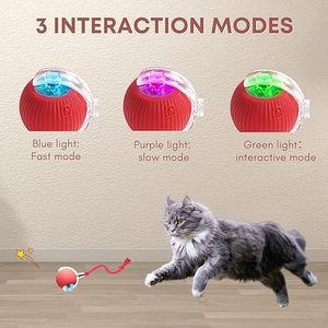 Jouet interactif automatique pour chat avec queue, rechargeable par USB-C, jouet intelligent pour animaux de compagnie, vente en gros OEM ODM - Product Image 3
