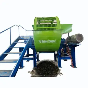 Zware Rubberen Band Shredder 20T Per Uur Gigantische Banden Shredder Machine