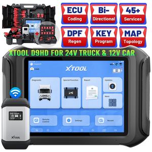 Scanner Automotivo XTOOL D9HD 12v 24v Ferramentas de Diagnóstico Diesel Obd2 Bluetooth Scanner para Caminhões 24v para Mercedes Benz - Product Image 1