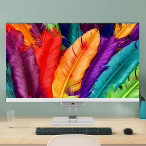 PC Todo en Uno Ultra Delgado de 23.8 Pulgadas con Pantalla IPS FHD sin Bordes, CPU Intel de 11.ª Generación <span class=keywords><strong>I5</strong></span> <span class=keywords><strong>11260H</strong></span>, 8GB de RAM DDR4, SSD de 512GB - Product Image 1