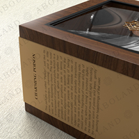 Boîte d'emballage de parfum de cadeau de lucarne ouverte transparente boîte de parfum de luxe avec la bouteille de parfum