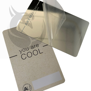 YOU ARE COOL High Quality Customizable Logo Printing <b>Plastic</b> VIP Business Cards Screen Printing on <b>Mirror</b> Face Membership Card - Product Image 1